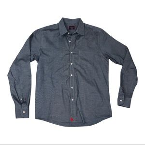 Mens Medium Slim Fit Untuckit Button Up Shirt